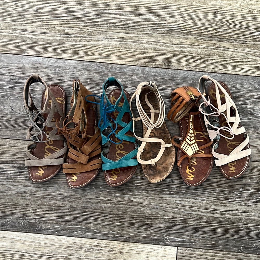 Sam Edelman lot of 6 pairs of sandals size 8